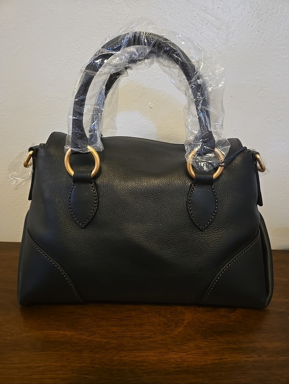 Dooney & Bourke Florentine Satchel 30 Black Orig Packaging $458 NWT - Picture 5 of 11